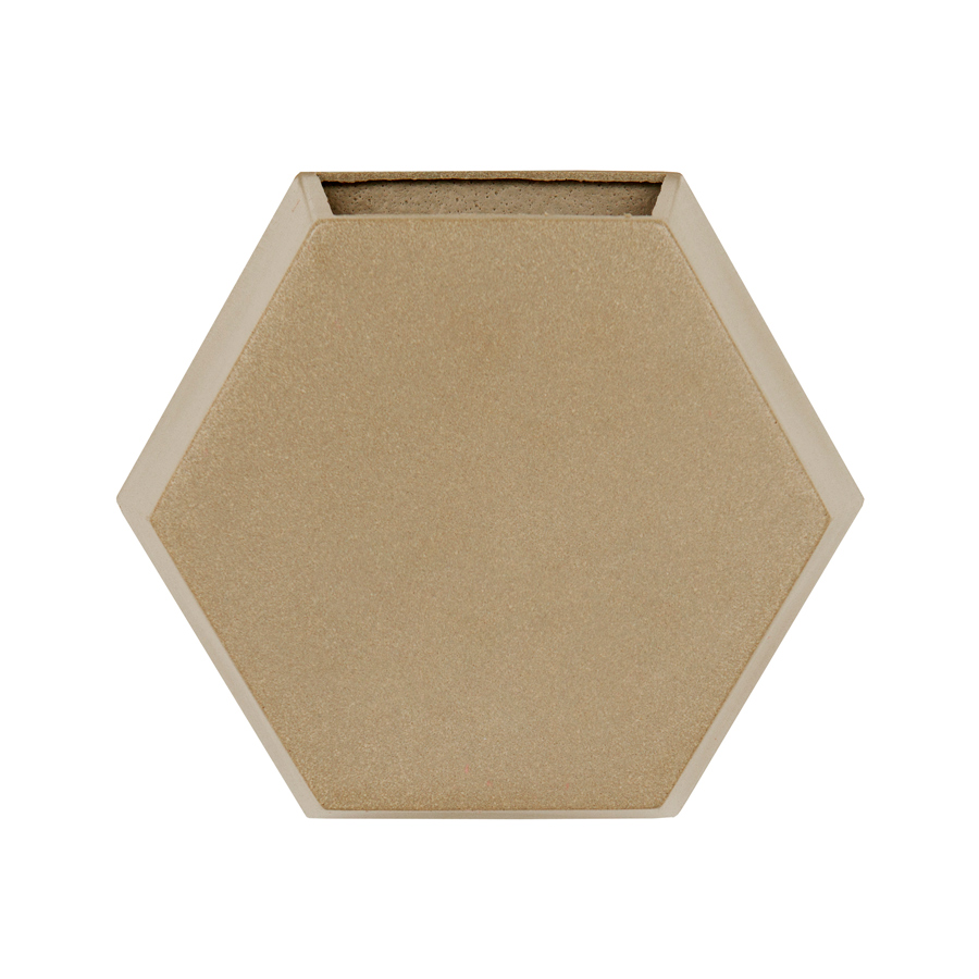Vaso Vasart de Parede Colmeia 30x30 Camurça