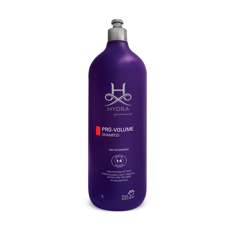 Shampoo Hydra Groomers Pró-Volume para Cães e Gatos 1L
