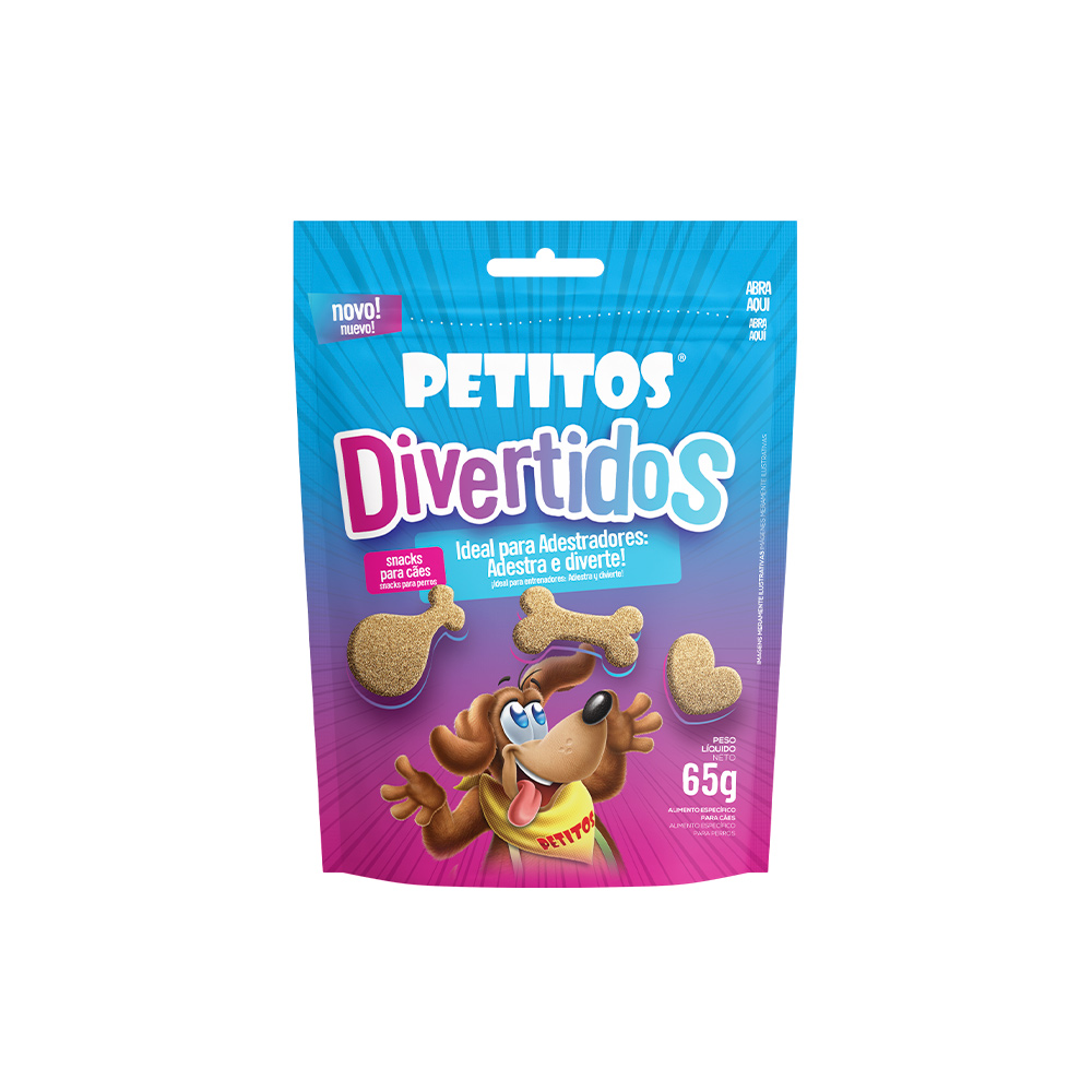 Snack Petitos Divertidos para Cães
