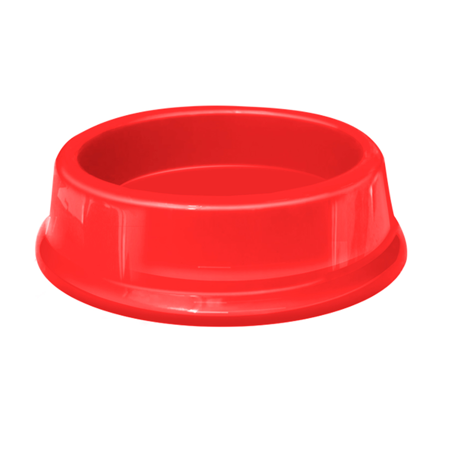 Comedouro Furacão Pet de Plástico Vermelho para Gatos 200ml