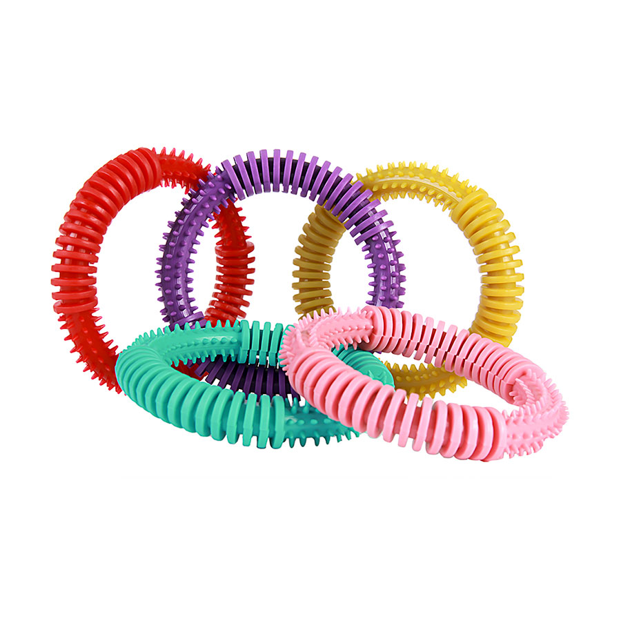 Brinquedo Art Injet Argola de Borracha Injetada 150mm com Cravo para Cães - Cores Sortidas