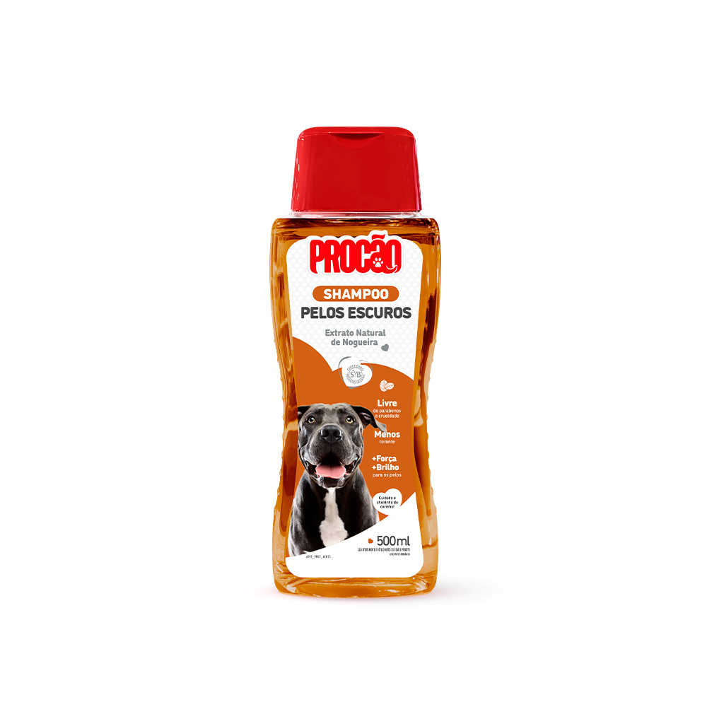 Shampoo Procão Pelos Escuros para Cães e Gatos 500 ml