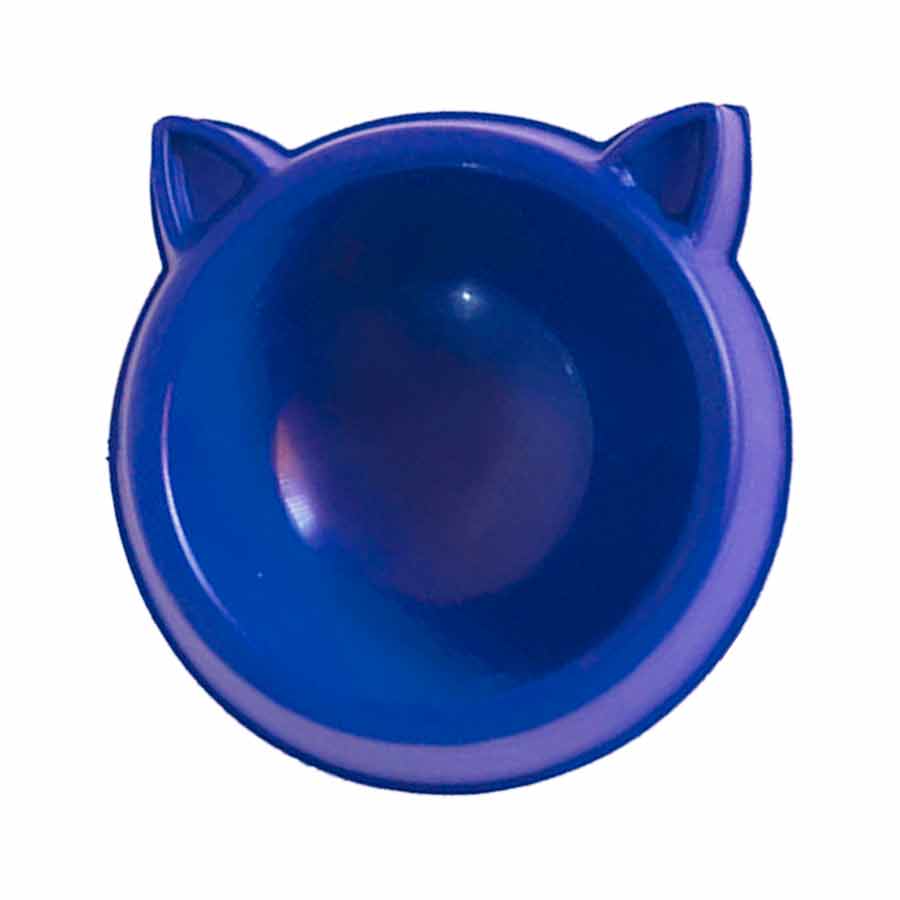 Comedouro DuraPets Luxo Azul para Gatos 100ml