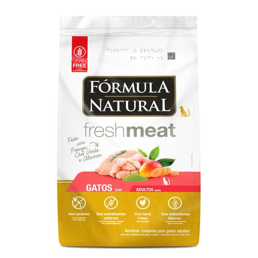 Ração Fórmula Natural Gatos Fresh Meat Adulto Frango 1kg