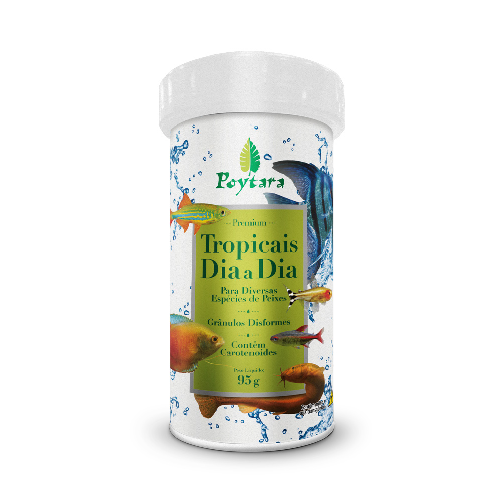 Alimento Poytara para Peixes Tropicais Dia a Dia