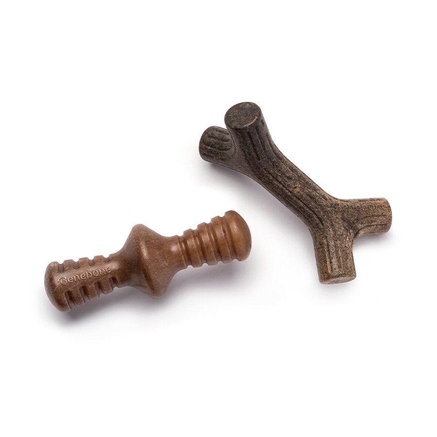 Benebone Tiny 2-Pack Map+Zag para Cães