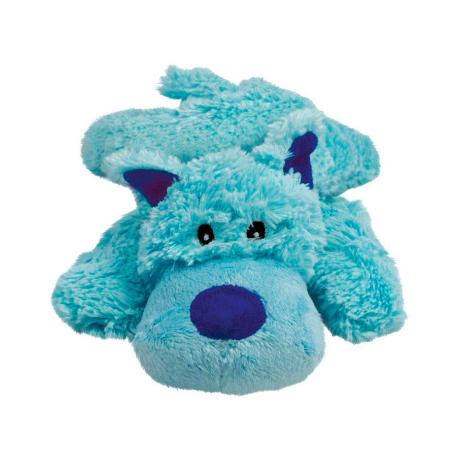 Brinquedo Kong para Cães Cozie Baily Dog Médio Azul Claro