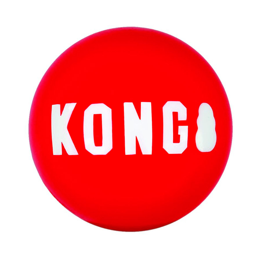 Brinquedo Kong para Cães Signature Balls Vermelha