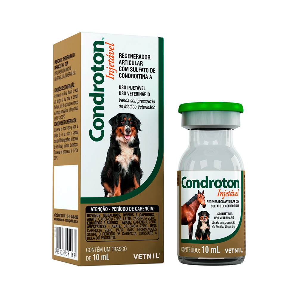 Condroton Injetável para Cães e Gatos 10ml