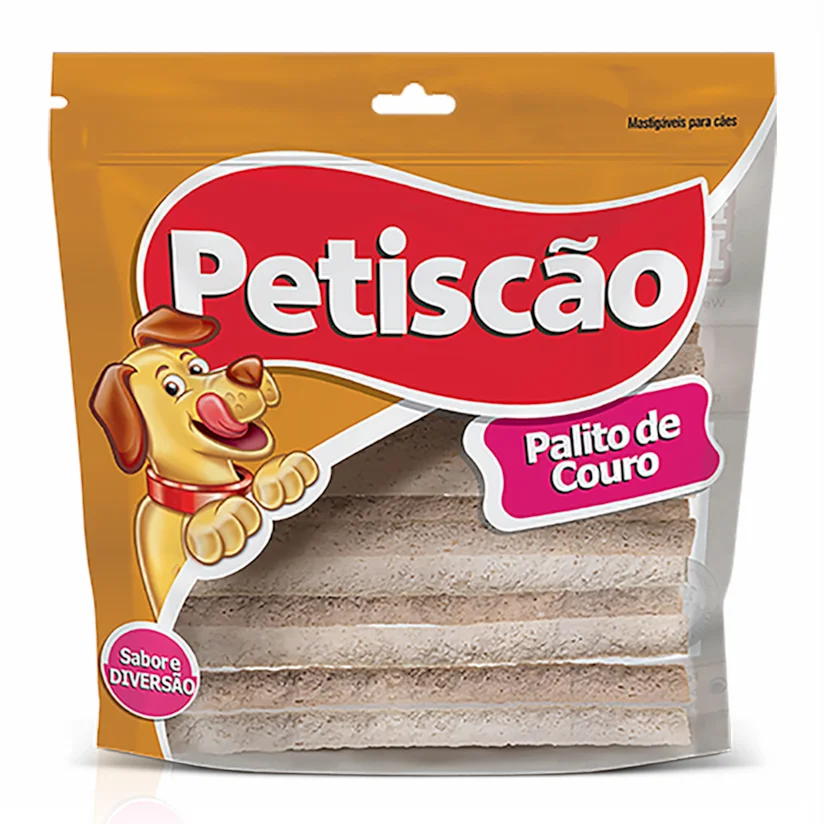 Osso Cães Petiscão Palito de Couro 10mm 1kg