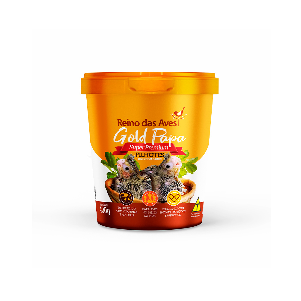 Ração Reino das Aves Gold Papa para Filhotes - 400 g