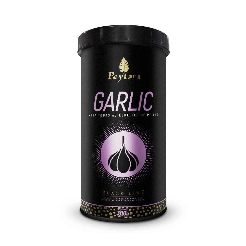 Alimento Poytara Black Line Garlic para Peixes