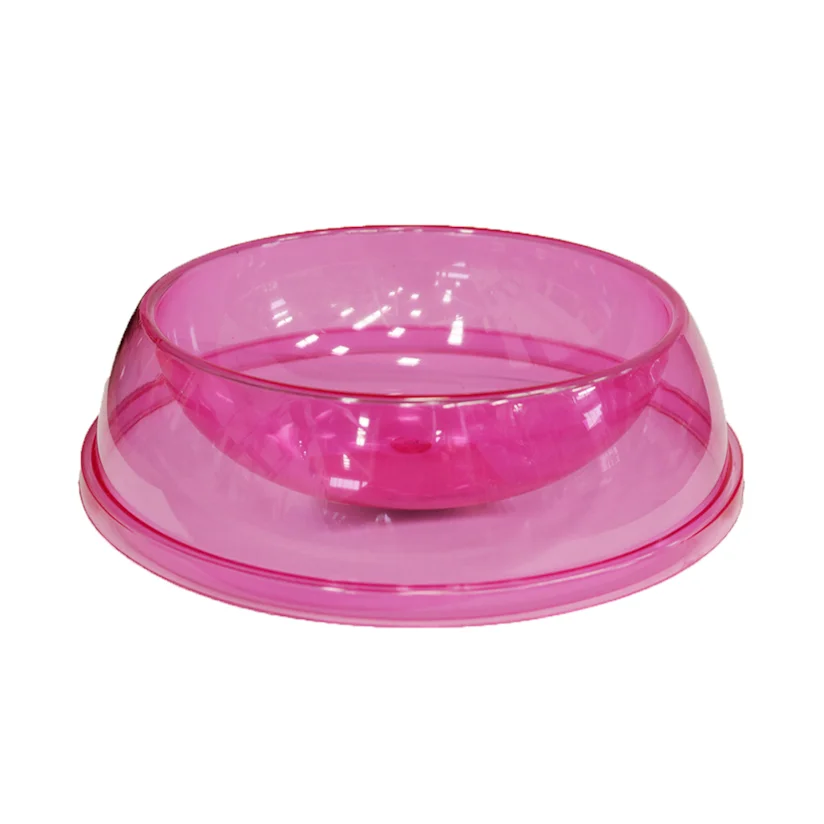 Comedouro e Bebedouro Para Cães Cristal Rosa Tudo Pet 600ml