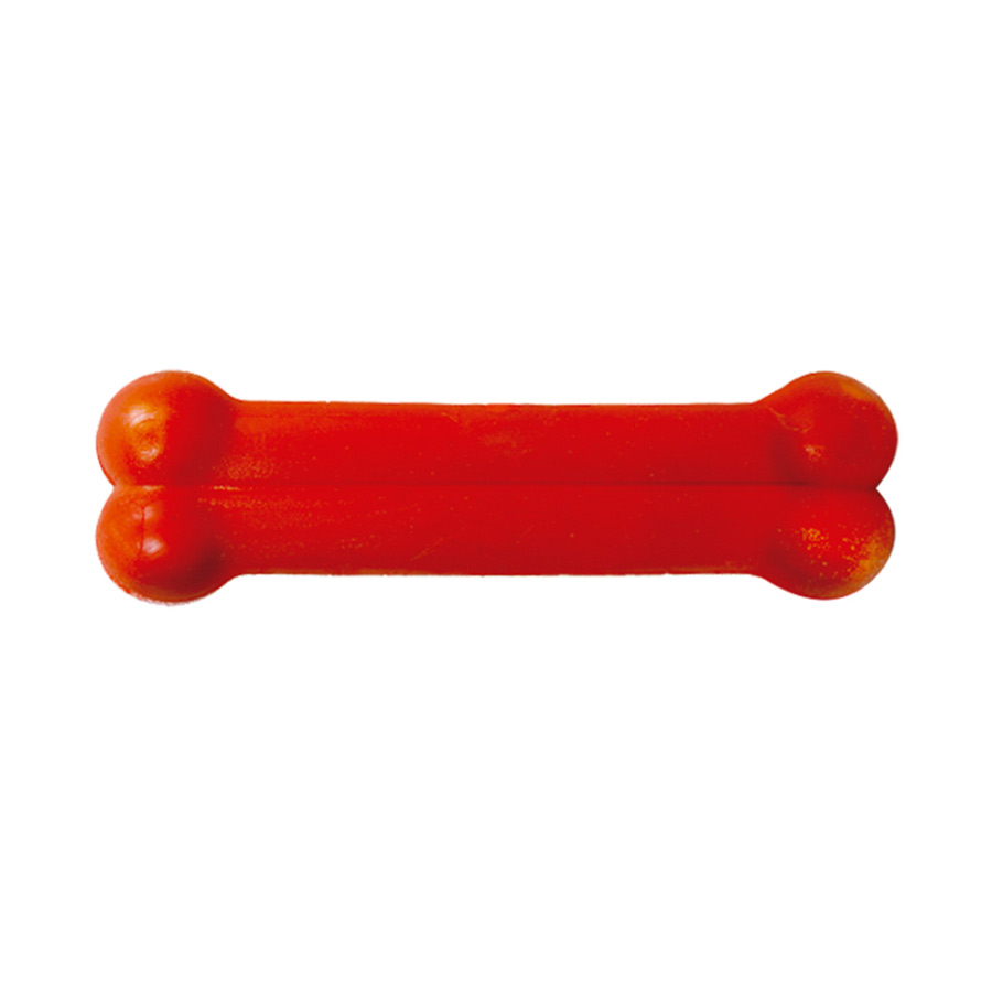 Brinquedo Furacão Pet Osso Plaque Ataque Liso Vermelho para Cães - P