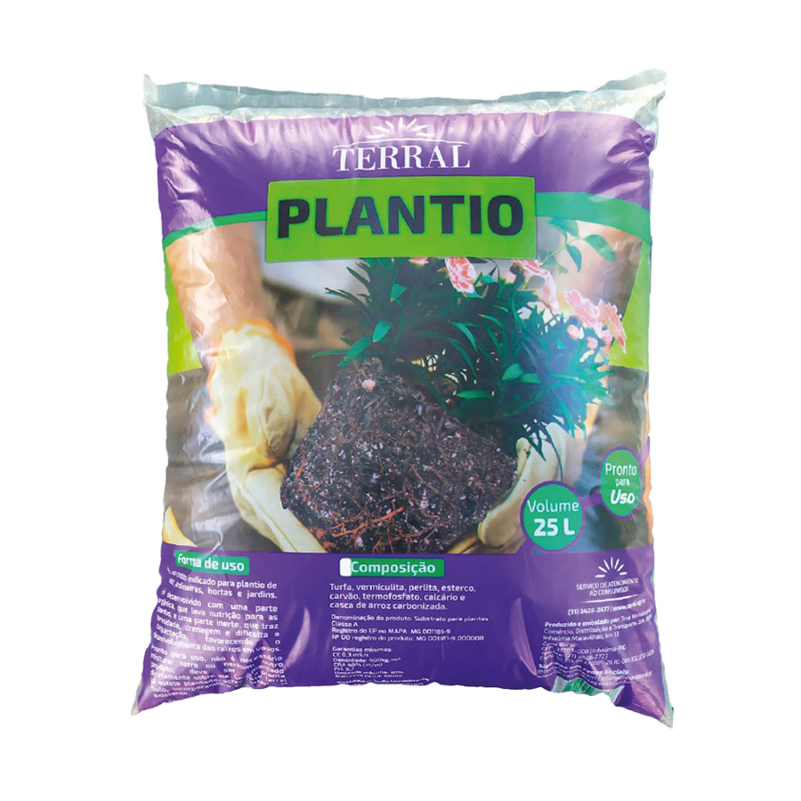 Substrato Terral Plantio Pronto para Uso 25L