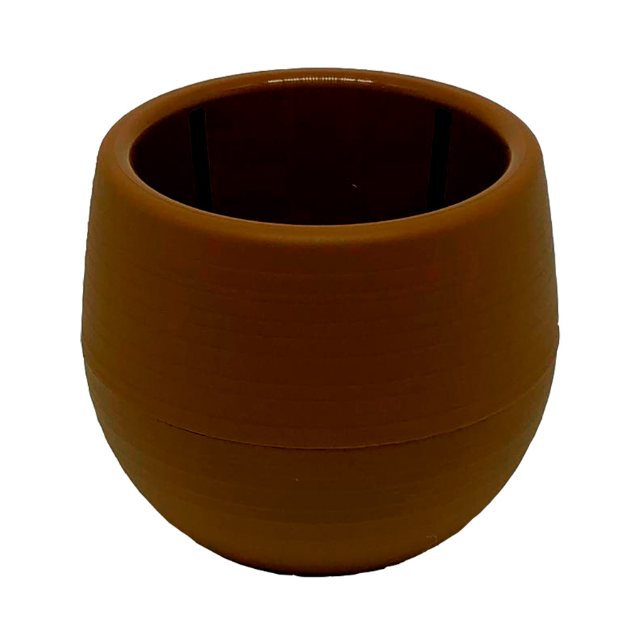 Vaso All Garden Baby Ball Flat Marrom para Jardim