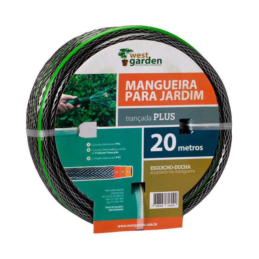 Mangueira West Garden Trançada Plus com Esguicho