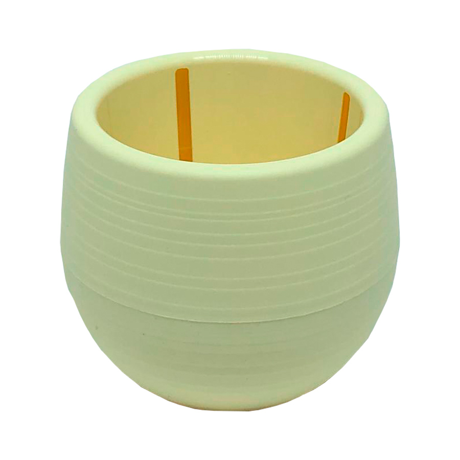 Vaso All Garden Baby Ball Flat Creme para Jardim