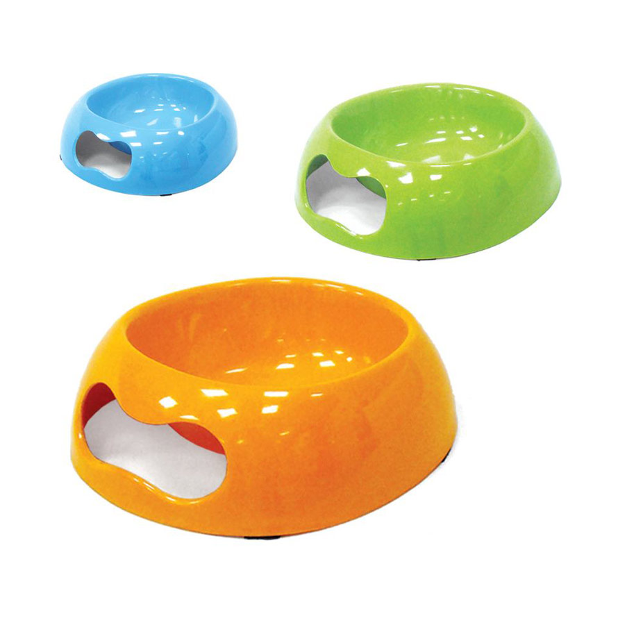 Comedouro Chalesco Melamina para Cães e Gatos - Cores Sortidas