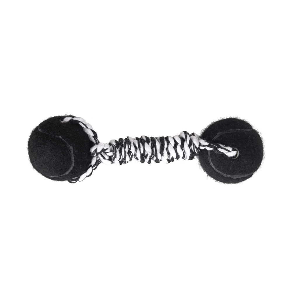 Brinquedo LCM Halteres de Bola de Tênis Extraforte para Cães