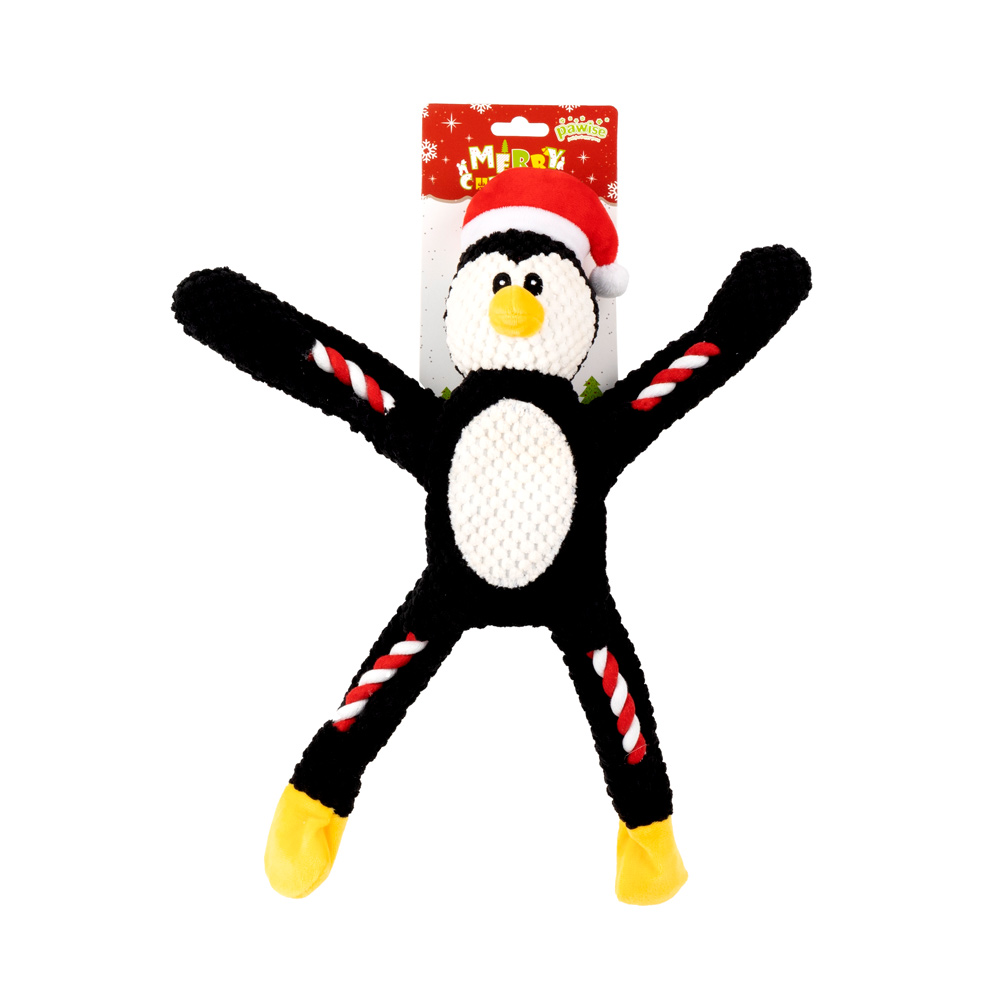 Brinquedo Pawise Pinguim Corda para Cães