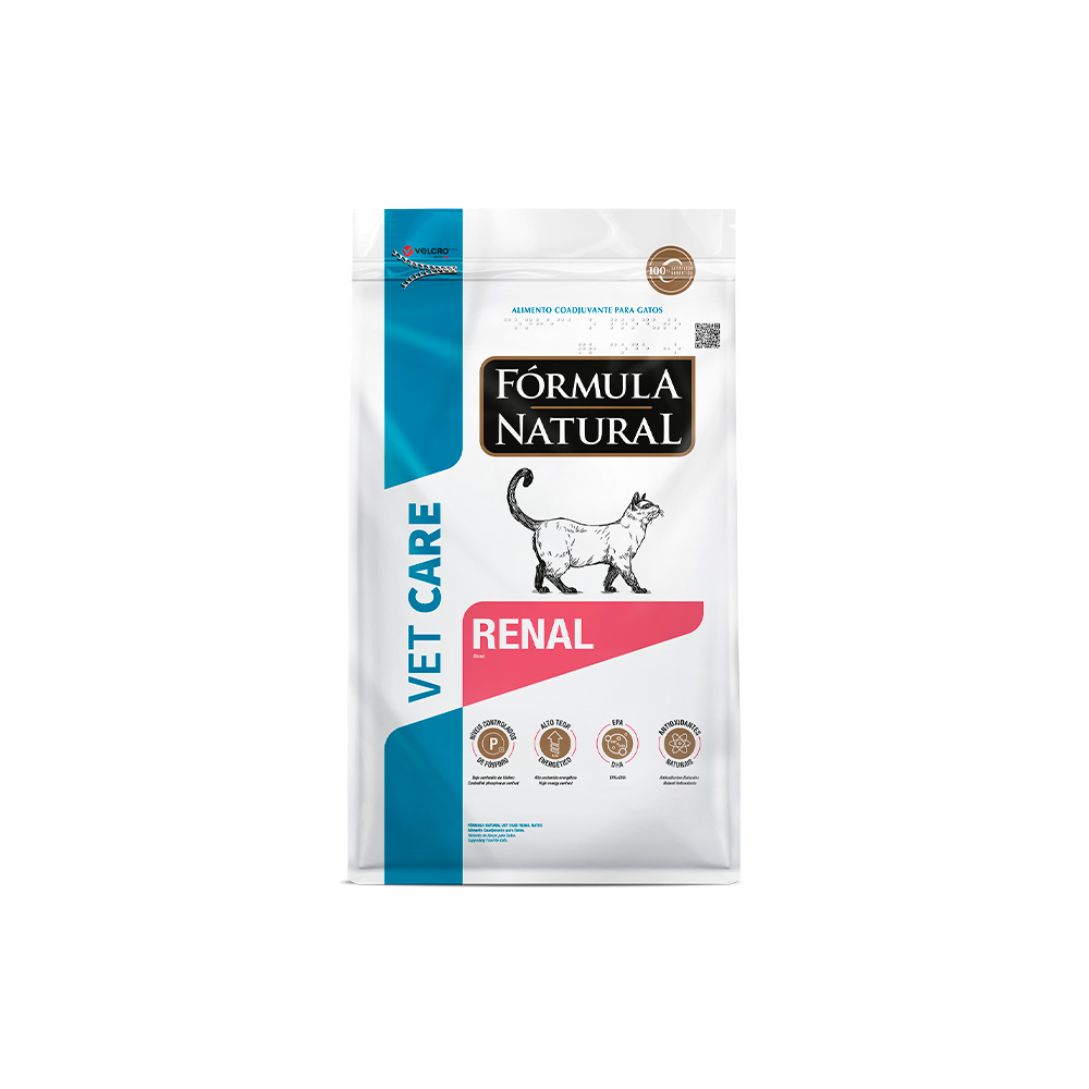 Ração Fórmula Natural Vet Care Renal para Gatos Adultos com Doença Renal Crônica
