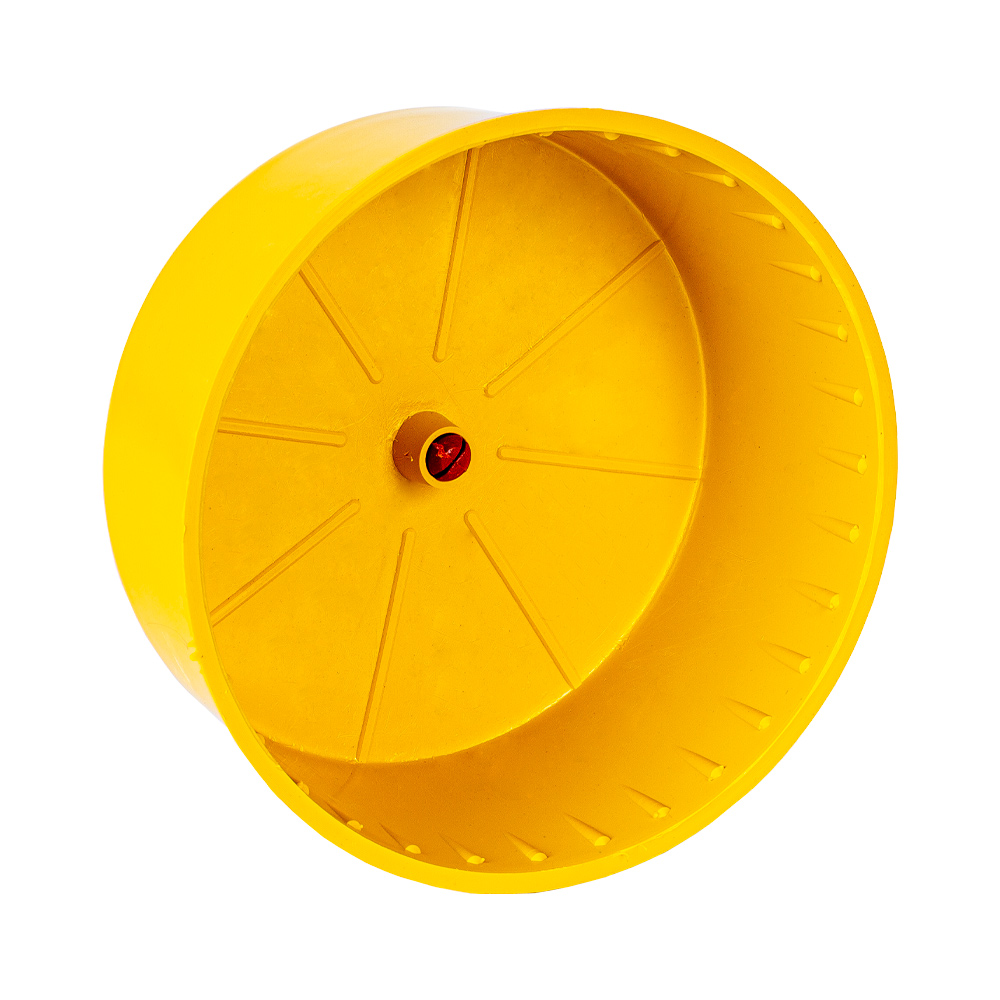Brinquedo Jel Plast Pet Roe Roda Plástica Amarela para Hamster