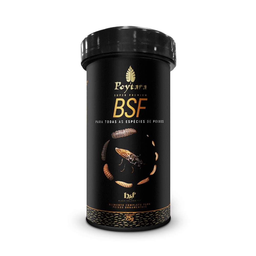Alimento Poytara BSF Black Soldier Fly Crisps para Peixes