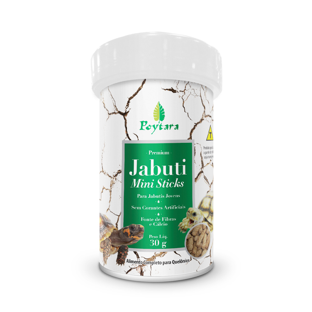 Alimento Poytara Jabuti Mini Sticks