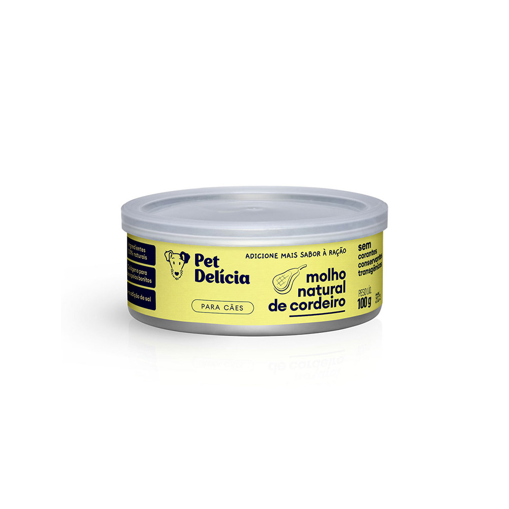 Molho Natural Pet Delícia Cordeiro para Cães 100 g