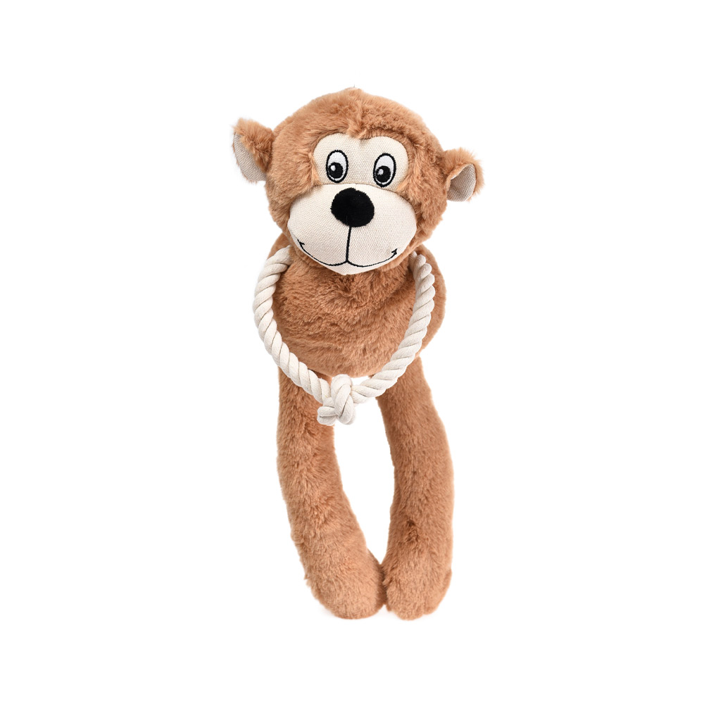 Brinquedo Chalesco Macaquinho com Corda para Cães