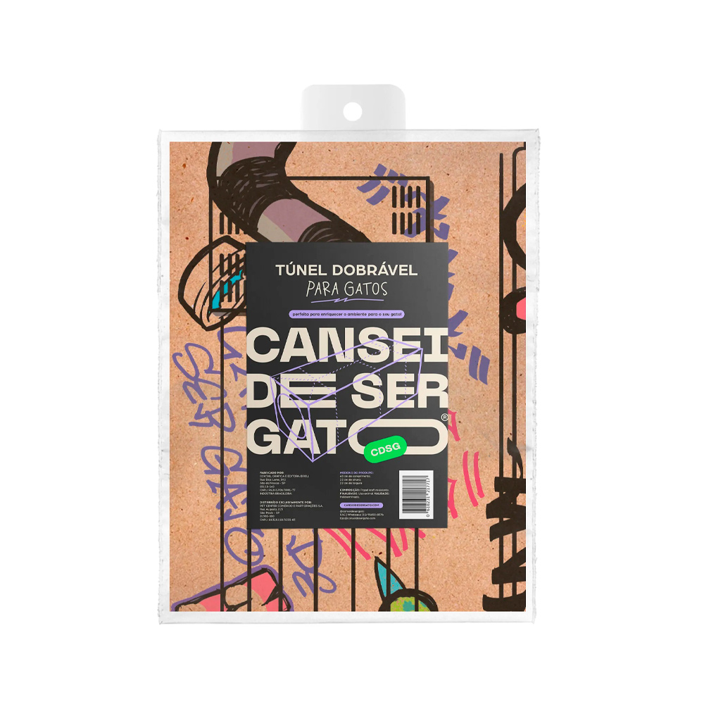 Túnel Dobrável Cansei de Ser Gato