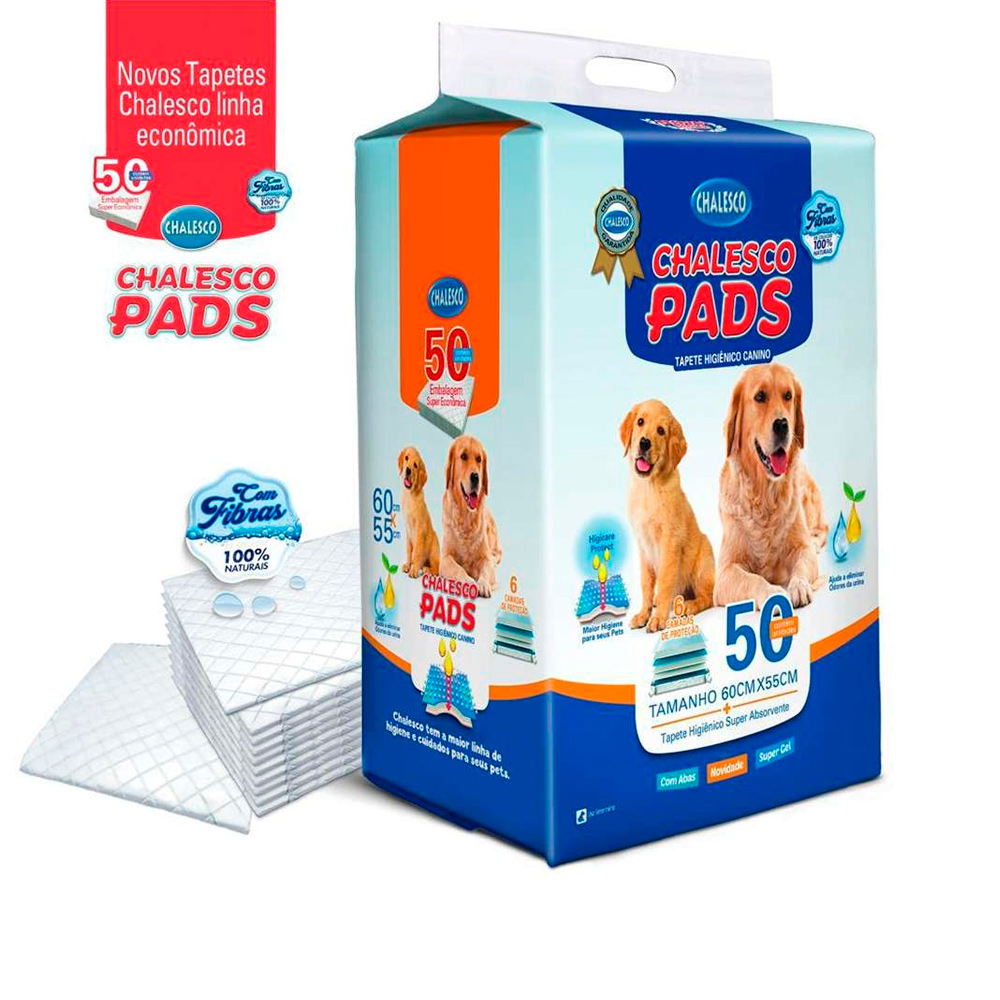 Tapete Higiênico Chalesco Pads 60x55 para Cães