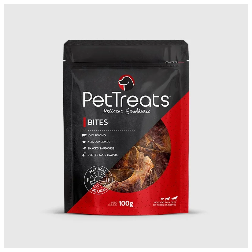 Petisco para Cães Pet Treats Bites Pouch 100g