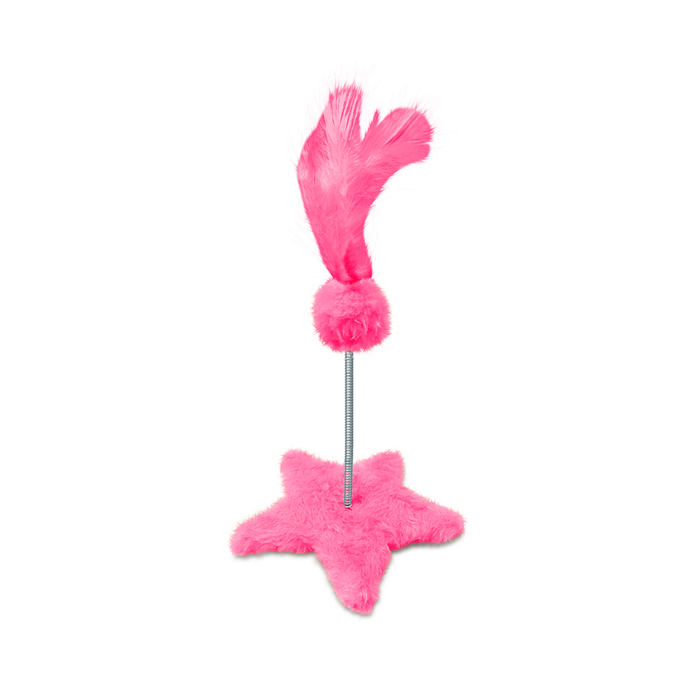 Arranhador São Benedito Pet Estrela com Mola Rosa