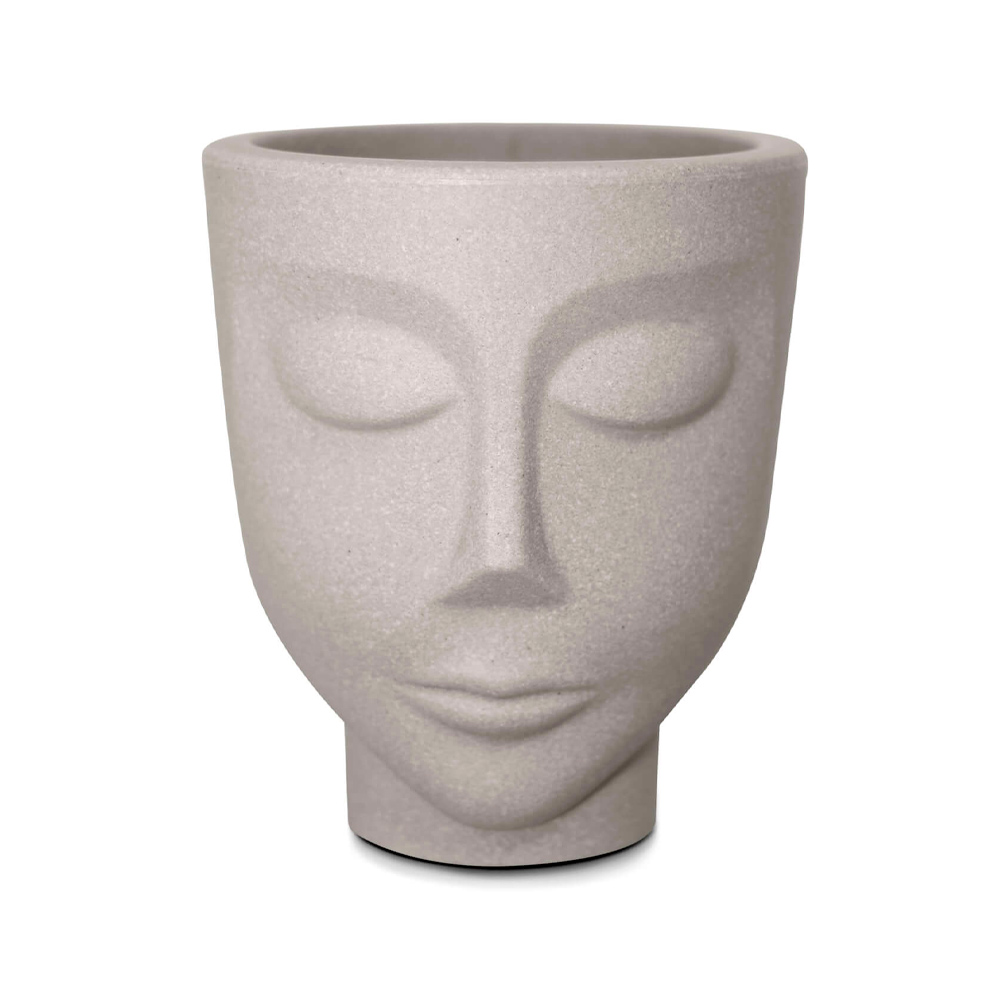 Vaso Faces Menino Nutriplan Cor Cimento