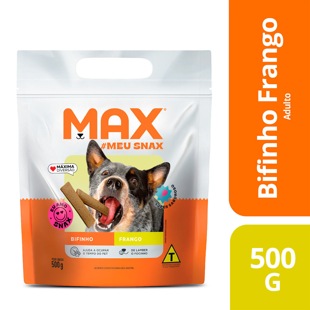 Snack Max Bifinho Frango para Cães Adultos