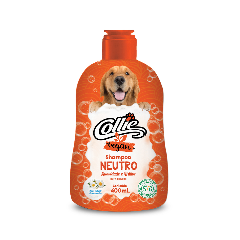 Shampoo Collie Vegan Neutro para Cães 400 ml