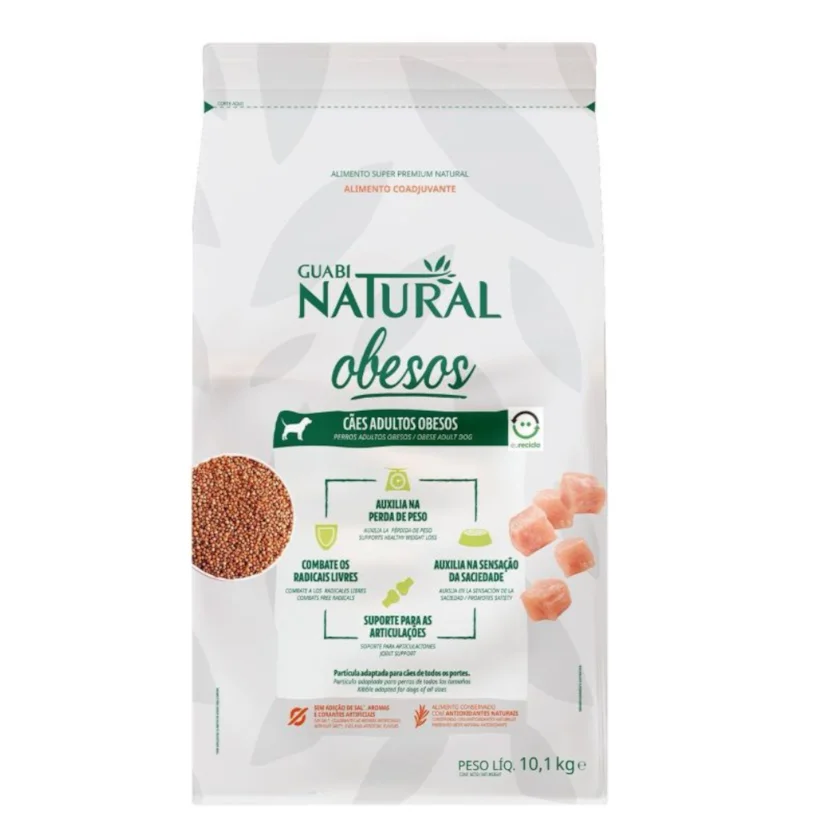 Ração Guabi Natural Cães Obesos Todos os Portes 10,1Kg