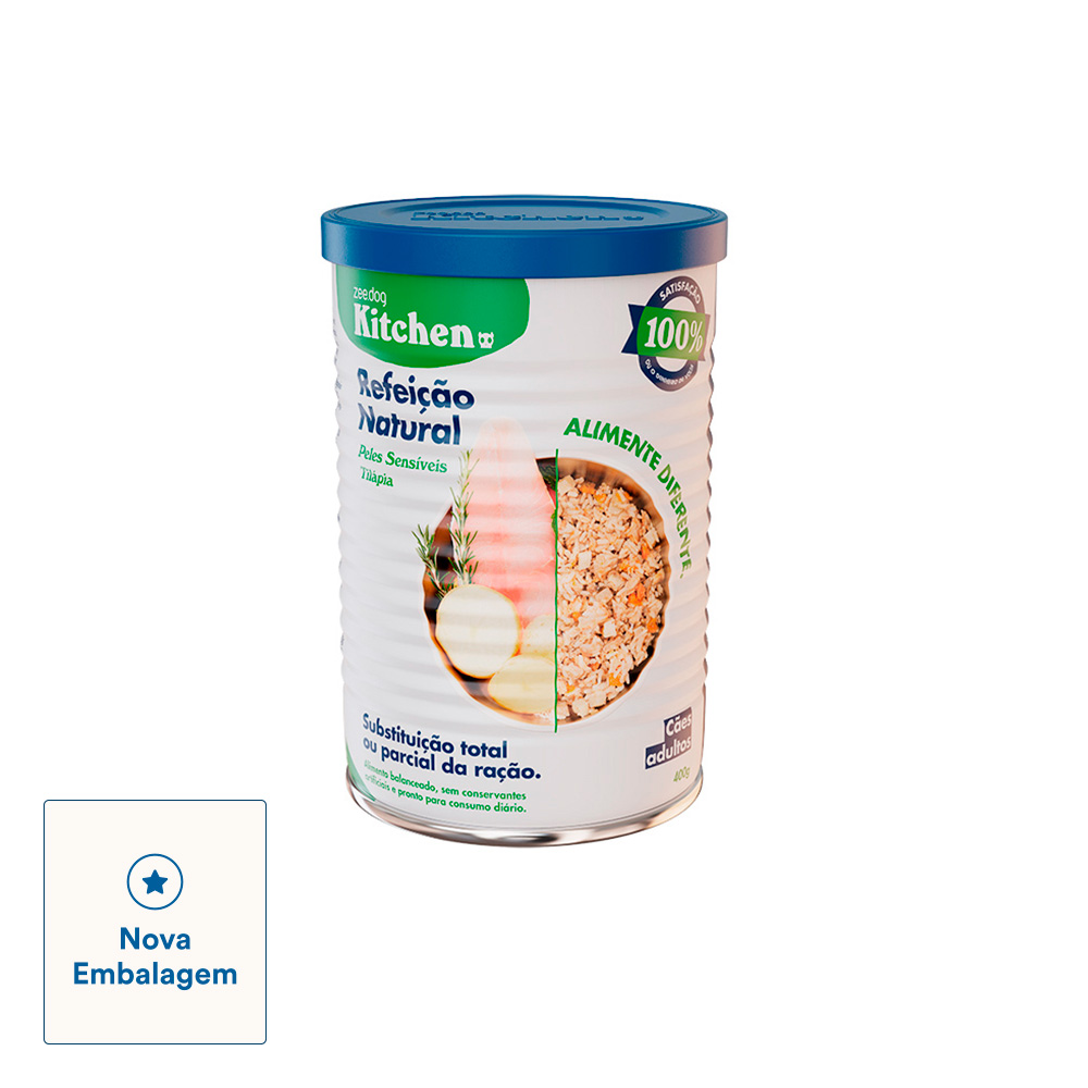 Refeição Natural Zee.Dog Kitchen Lata Peles Sensíveis para Cães Adultos - 400g