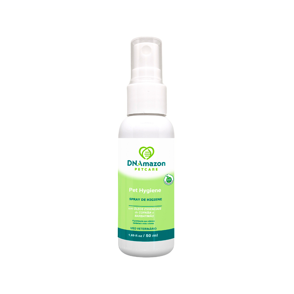 Spray Higienizador DNAmazon Pet Hygiene para Cães e Gatos 50ml