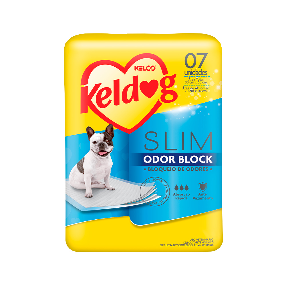 Tapete Higiênico Keldog Slim Odor Block para Cães