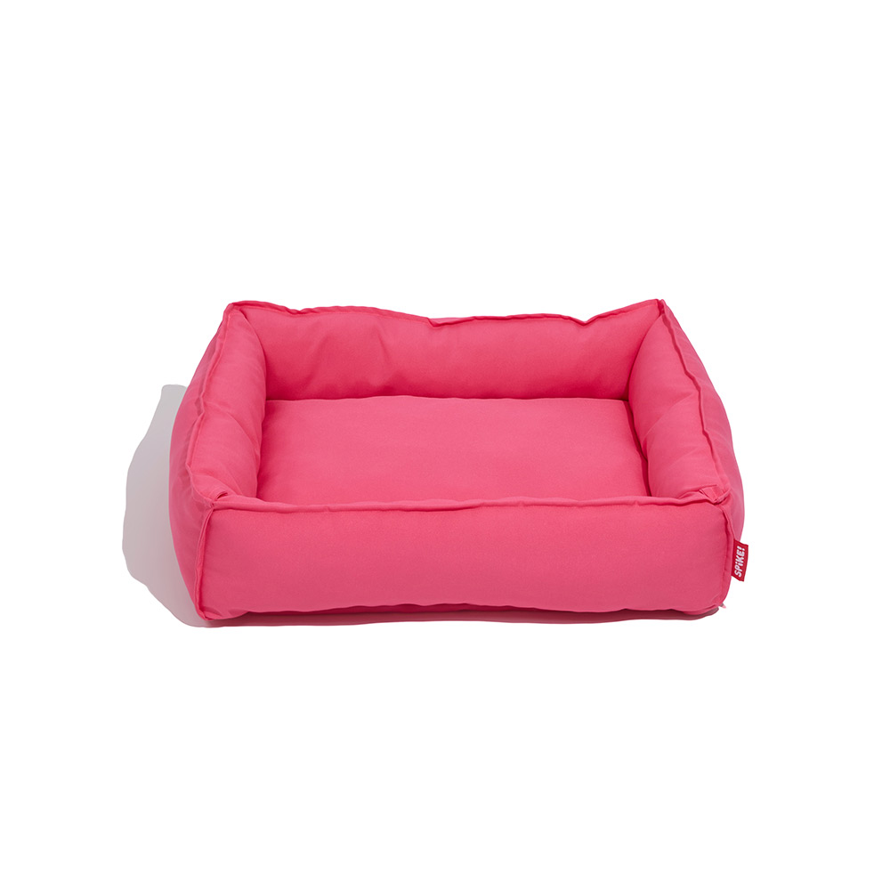 Cama Spike Retangular Rosa para Cães e Gatos