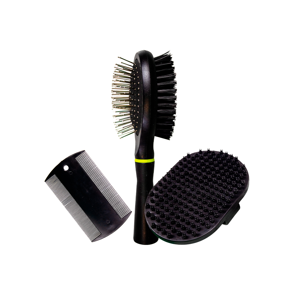 Kit Savana Pet Grooming Preto para Cães e Gatos