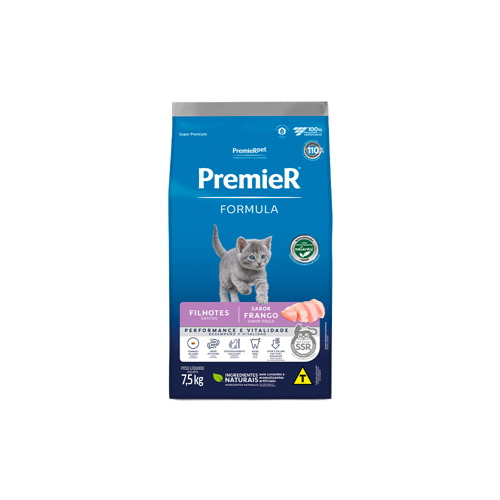 Ração Premier Formula Performance e Vitalidade para Gatos Filhotes Sabor Frango