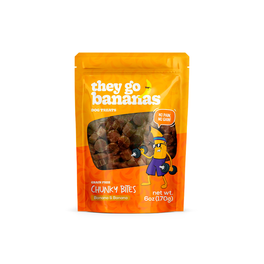 Snack They Go Bananas Chunky Bites Banana para Cães 170 g