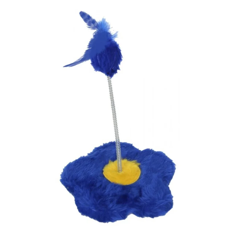 Brinquedo Flor para Gatos Azul São Pet