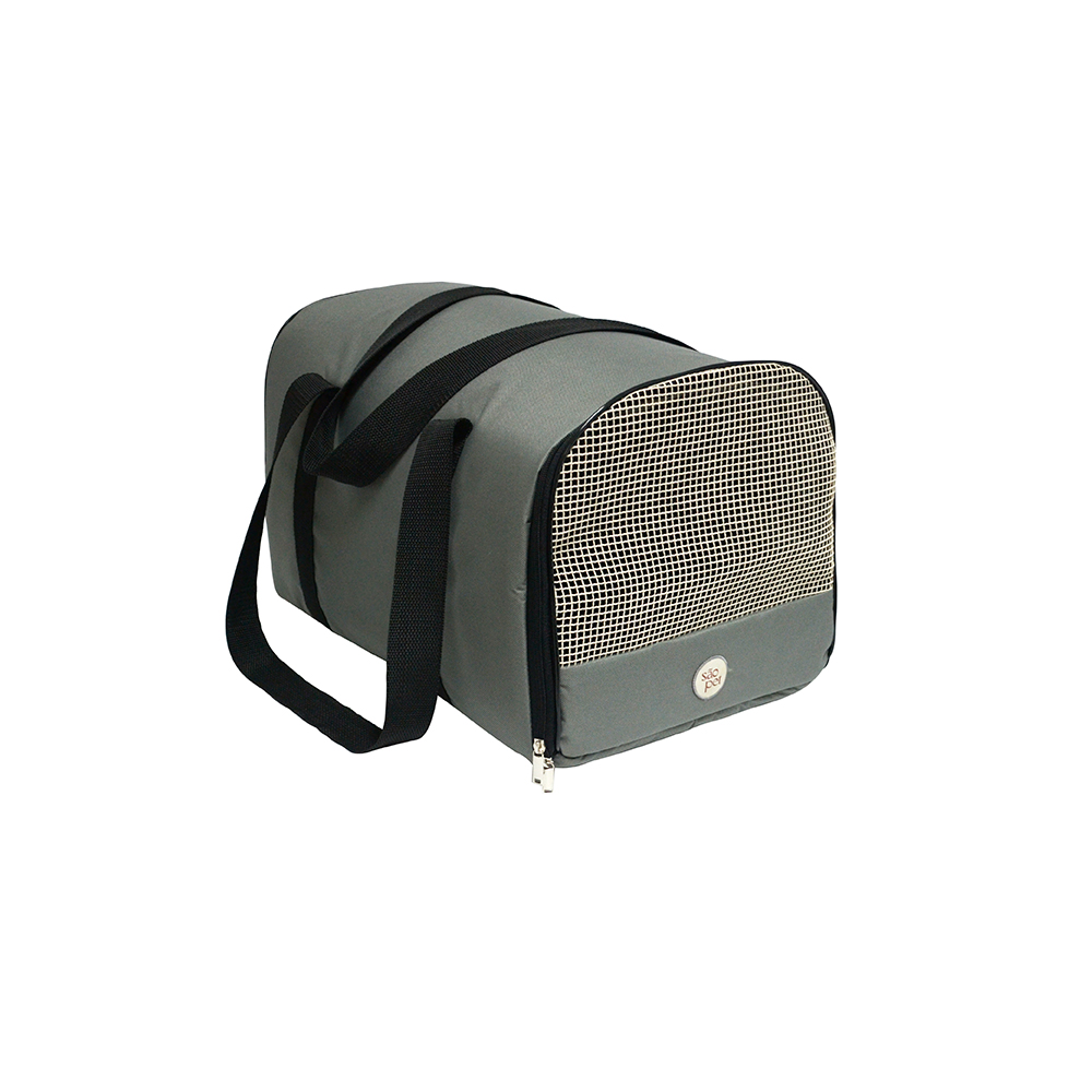 Bolsa de Transporte São Pet Mila Cinza para Cães e Gatos