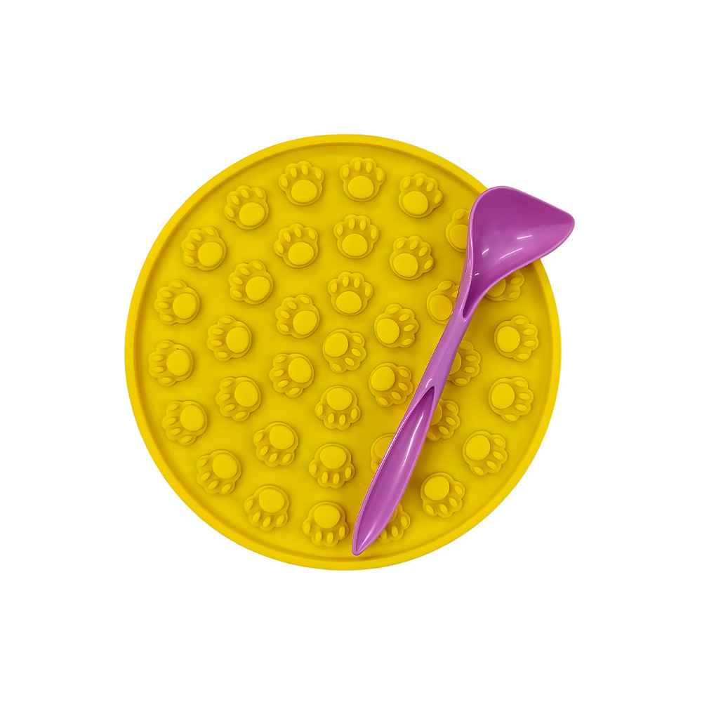 Brinquedo e Comedouro Amicus Lamb Lamb Circulo Amarelo para Cães e Gatos