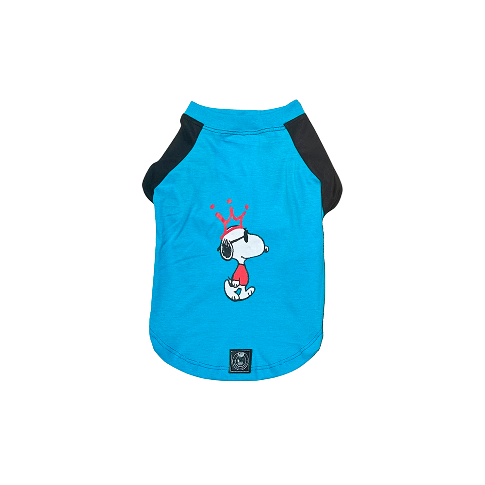Camiseta Zooz Pets Snoopy King Azul para Cães